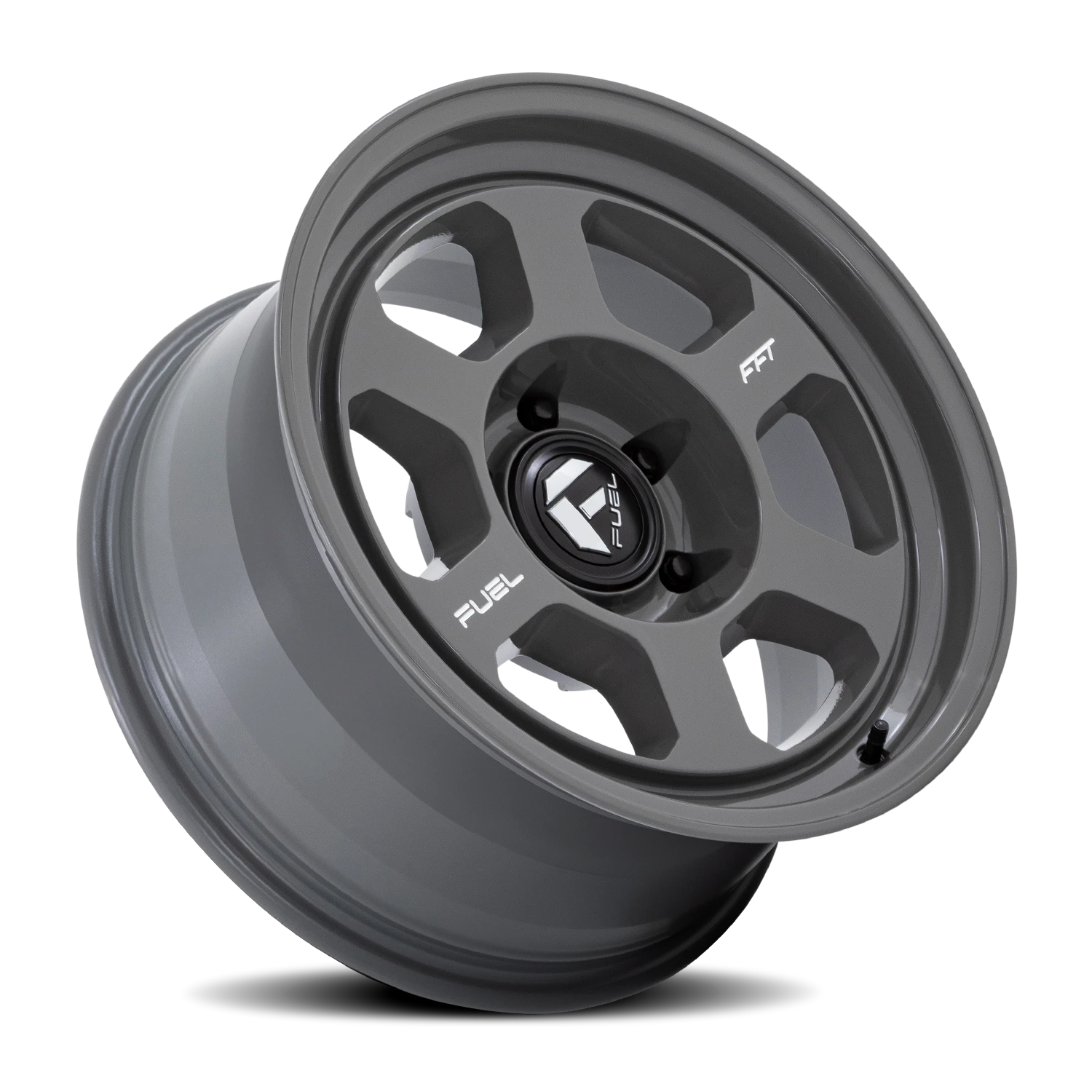 Fuel Hype 17x8.5" 6x139.7mm 106.1mm CB +10mm Battleship Gray
