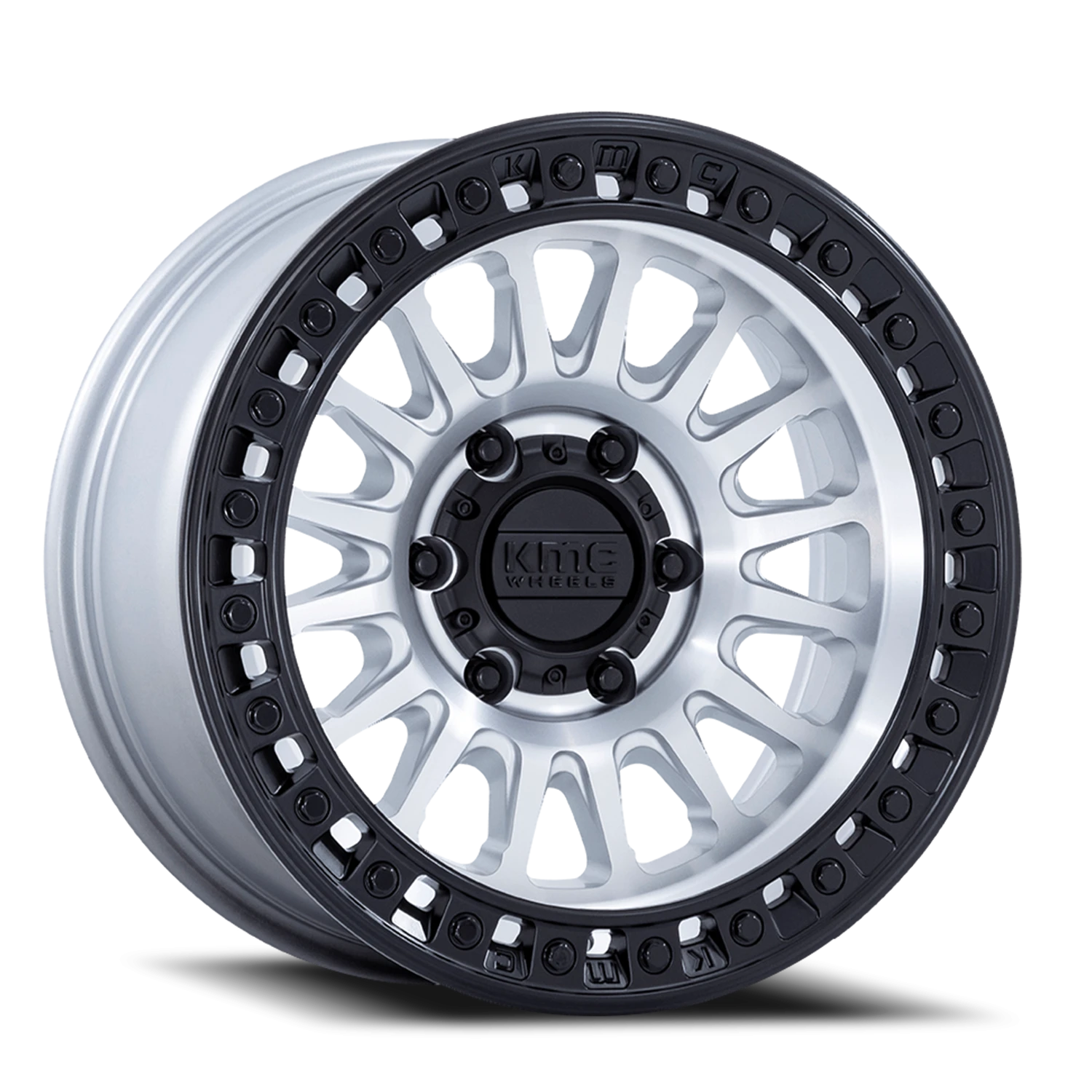 KMC IMS KM552 DB 18x9 +18 5x127mm 71.5mm Machined Matte Black Lip