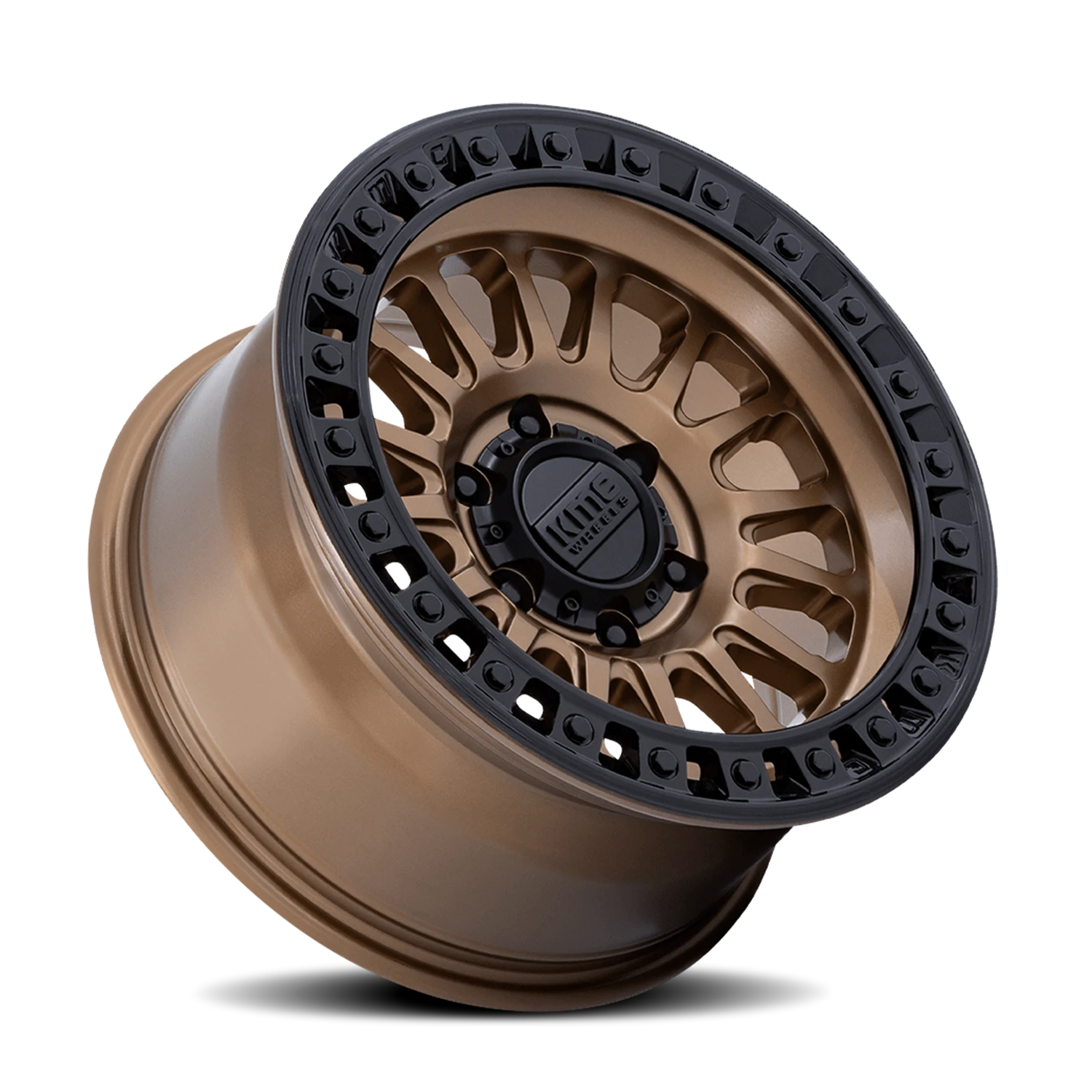 KMC IMS 20x9" 6x139.7mm 106.1mm CB +18mm Matte Bronze Gloss Black Lip