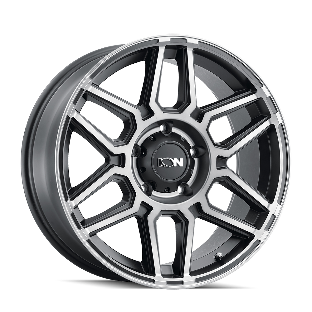 Ion 146 Matte Black Machined With Dark 20x10 5x127 x19mm 78.1mm