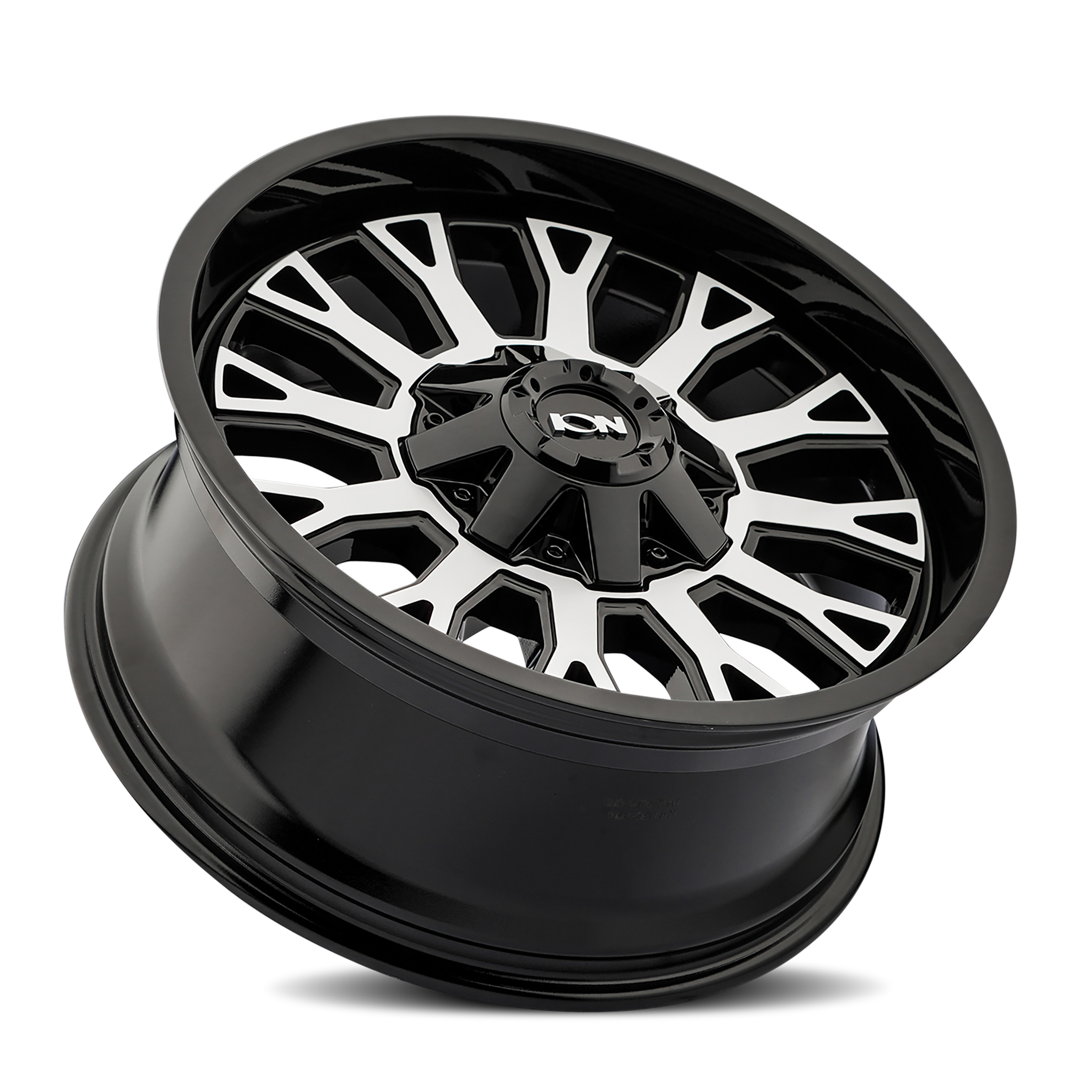 Ion 152 Gloss Black Machined 20x9 8x165.1 0mm 125.2mm