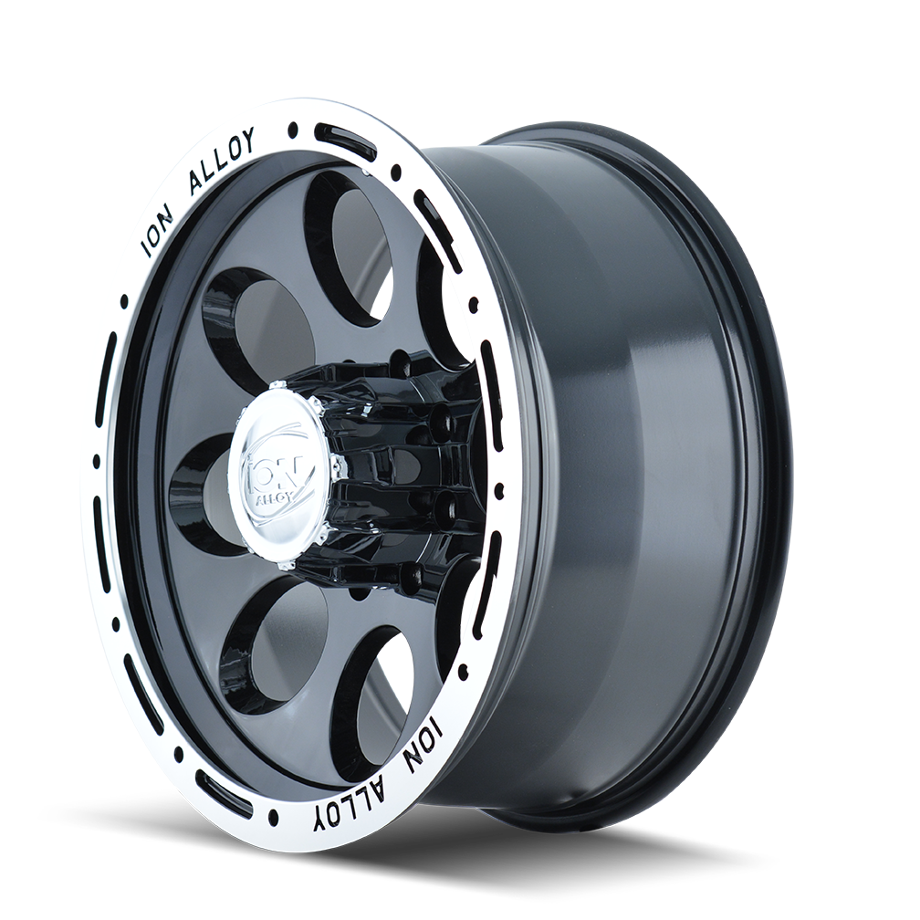 Ion 174 Gloss Black Machined 16x10 5x114.3 x38mm 83.82mm