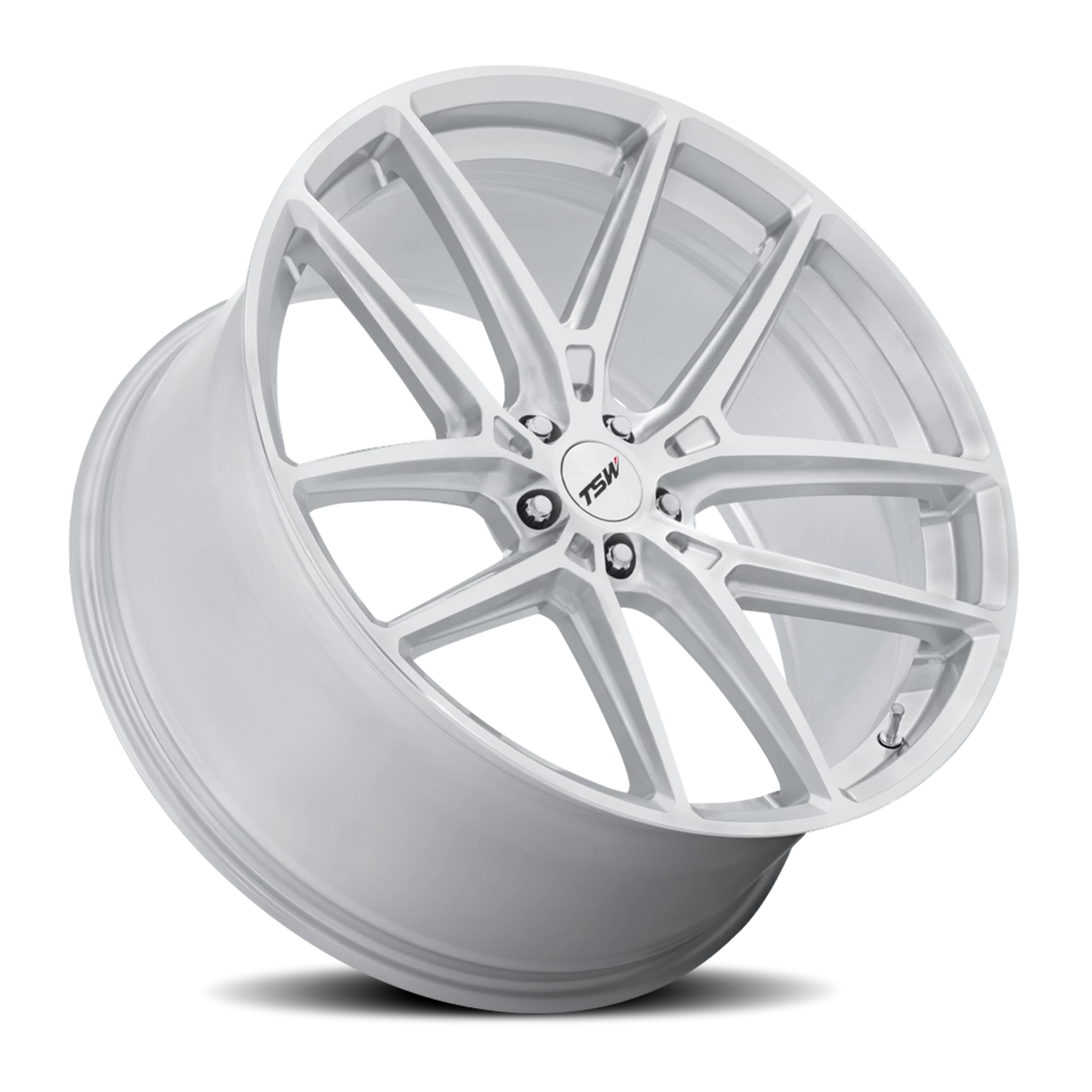 TSW Imola 19x9.5" 5x112mm 66.56mm CB +25mm Gloss Silver Machined Face