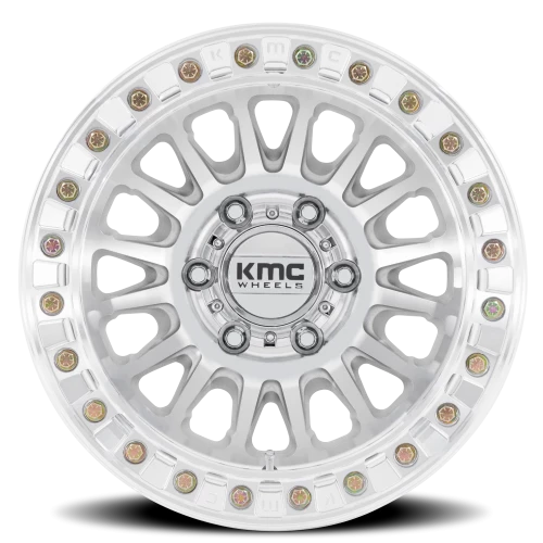 KMC Impact Beadlock 17x9" 8x165.1mm 125.1mm CB -38mm Machined Silver