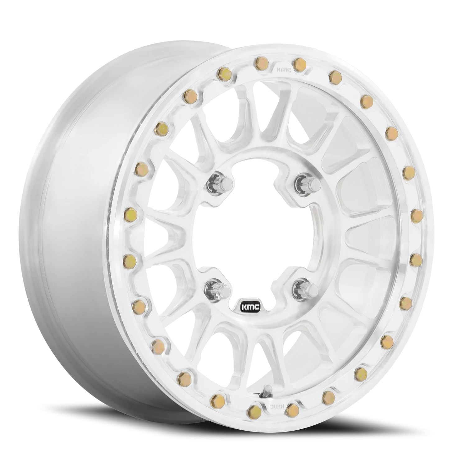 KMC Impact Forged Beadlock 15x6" 6x139.7mm 100.3mm CB +50mm Raw Machined