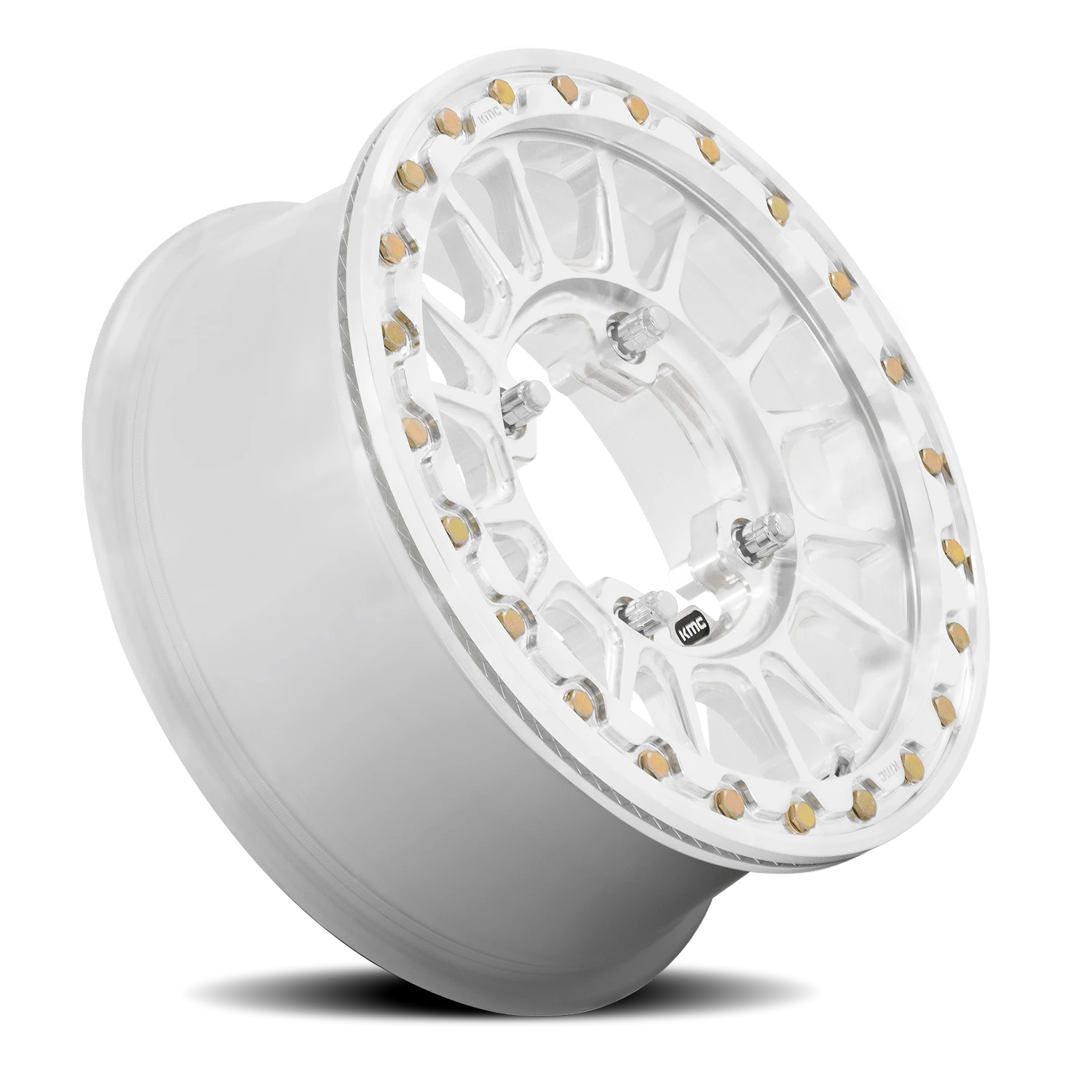 KMC Impact Forged Beadlock 15x6" 4x156mm 115.1mm CB +38mm Raw Machined