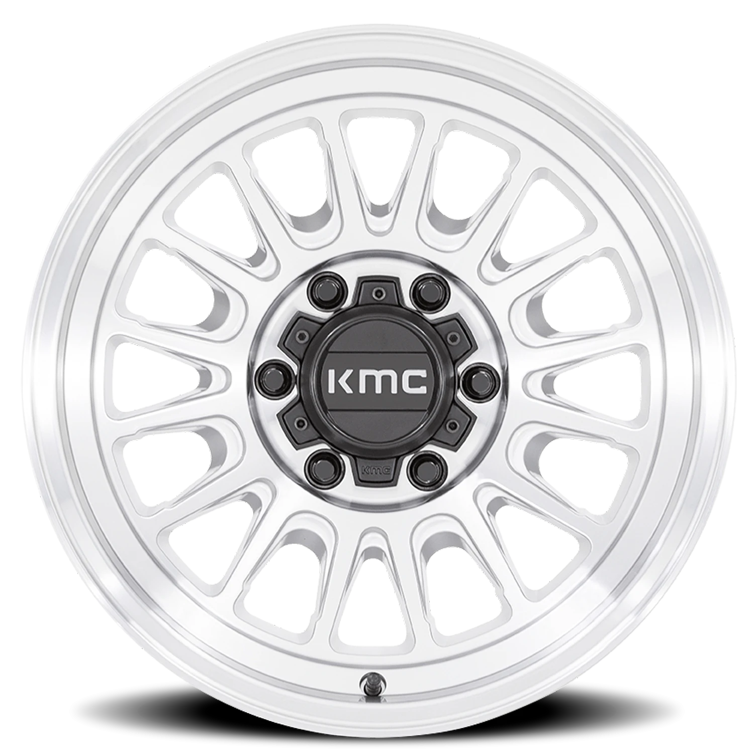 KMC Impact OL KM724 MS 17x8.5 +0 5x127mm 71.5mm Machined Silver