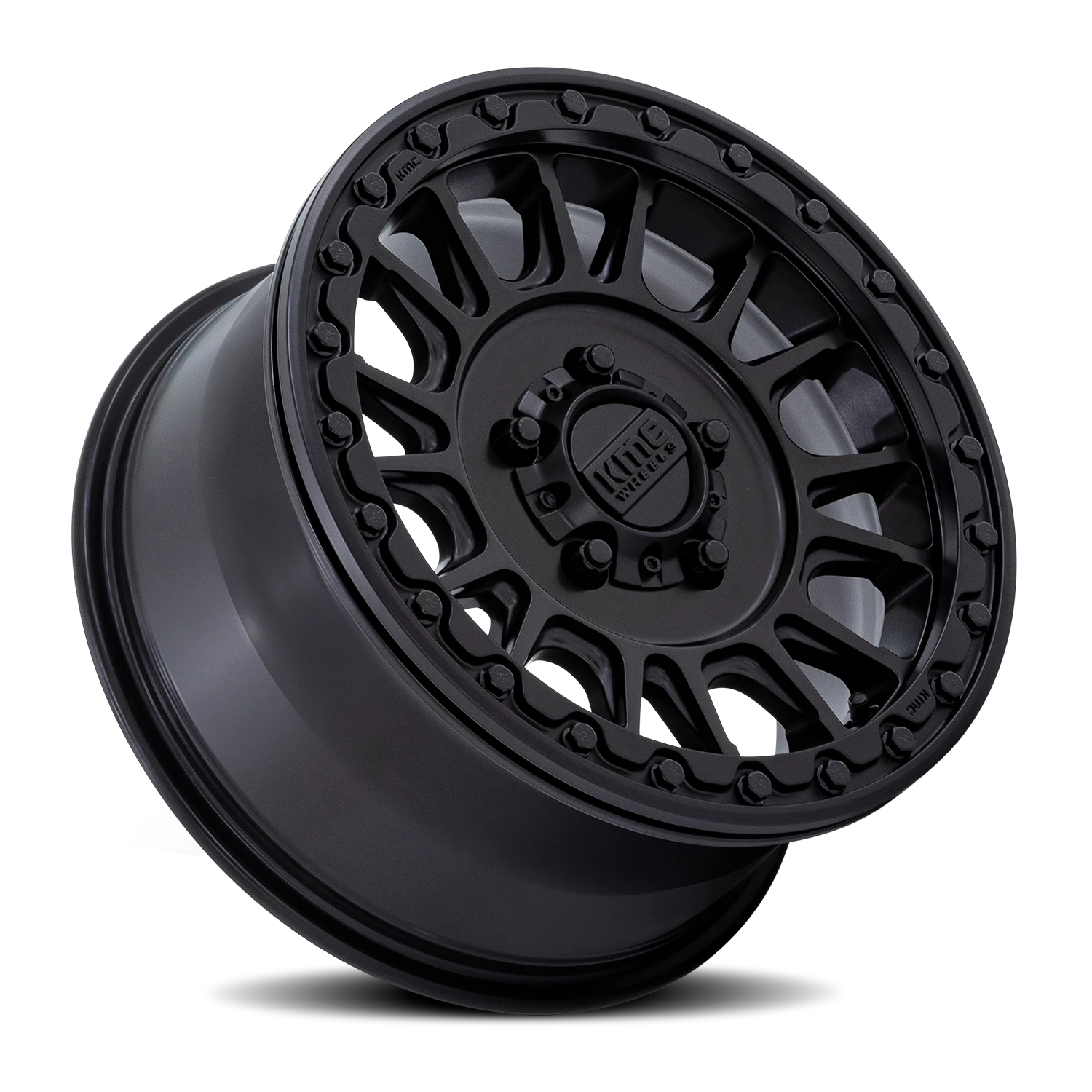 KMC Impact UTV Beadlock 15x7" 4x156mm 115.1mm CB +38mm Satin Black