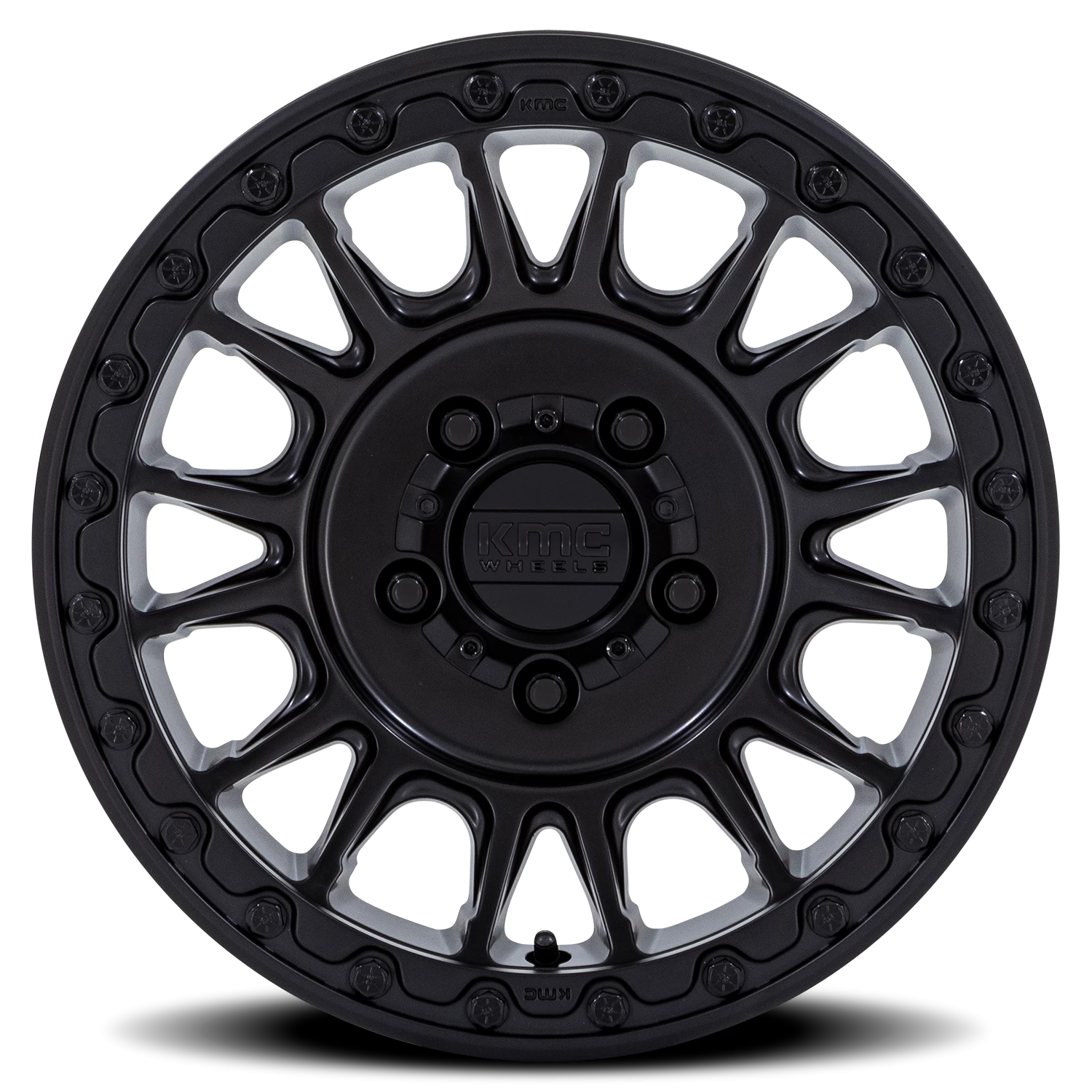 KMC Impact UTV Beadlock 15x7" 4x156mm 115.1mm CB +38mm Satin Black