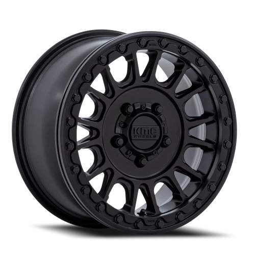 KMC Impact UTV Beadlock 15x7" 6x139.7mm 100.3mm CB +10mm Satin Black
