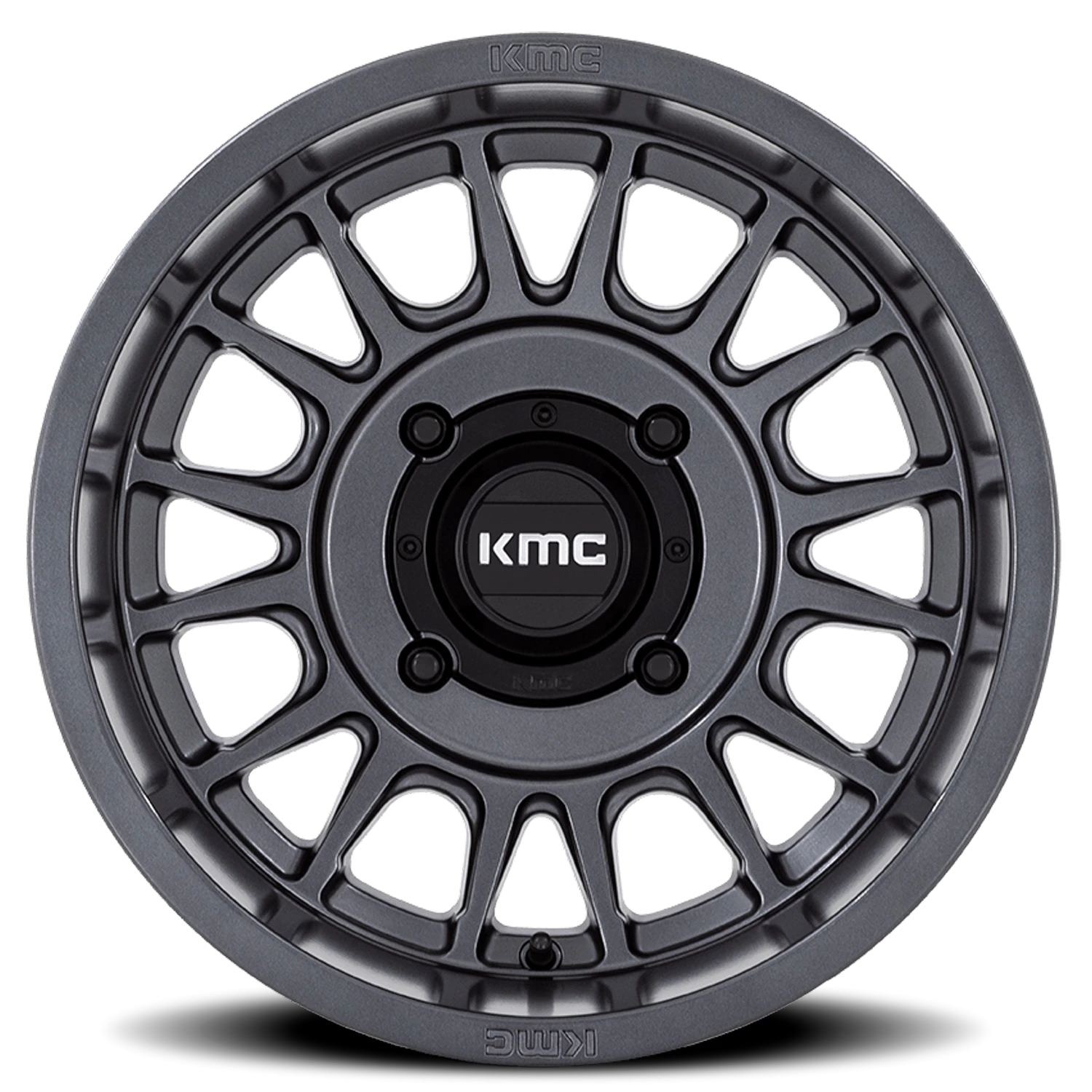 KMC Impact UTV 15x7" 4x137mm 96mm CB +10mm Anthracite