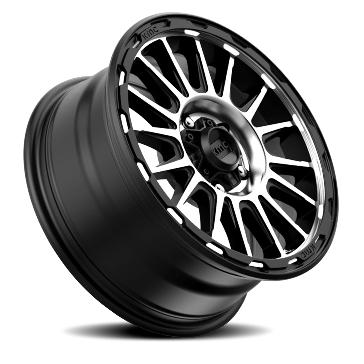 KMC Impact KM542 SMB 16x7 +30 5x114.3mm 72.56mm Satin Black Machined