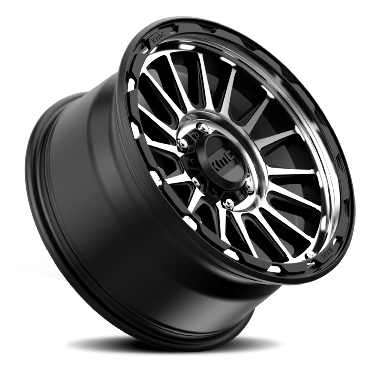 KMC Impact 16x8" 6x139.7mm 106.25mm CB 0mm Satin Black Machined