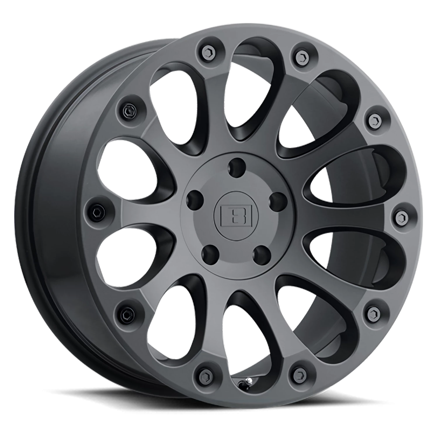 Level 8 Impact 15x8" 5x127mm 71.6mm CB -24mm Matte Black