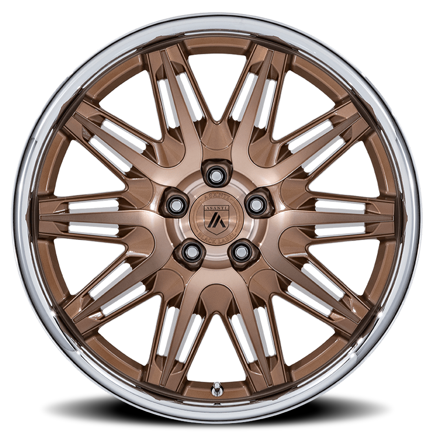 Asanti Black Label Imperator 22x9" 5x120mm 72.56mm CB +27mm Bronze Machined SS Lip