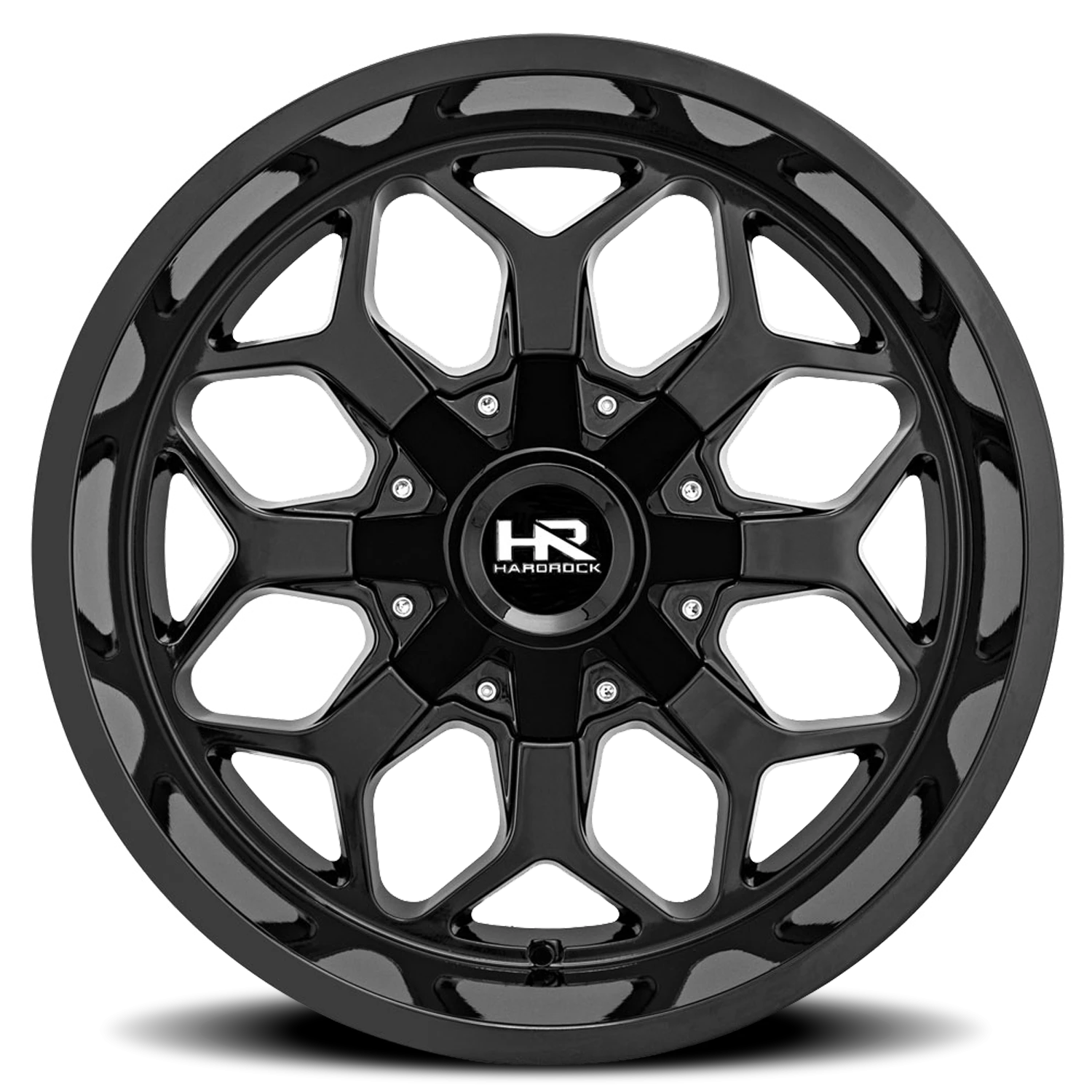Hardrock Offroad Indestructible H712 20x10" 6x139.7mm 139.7mm CB -19mm Gloss Black