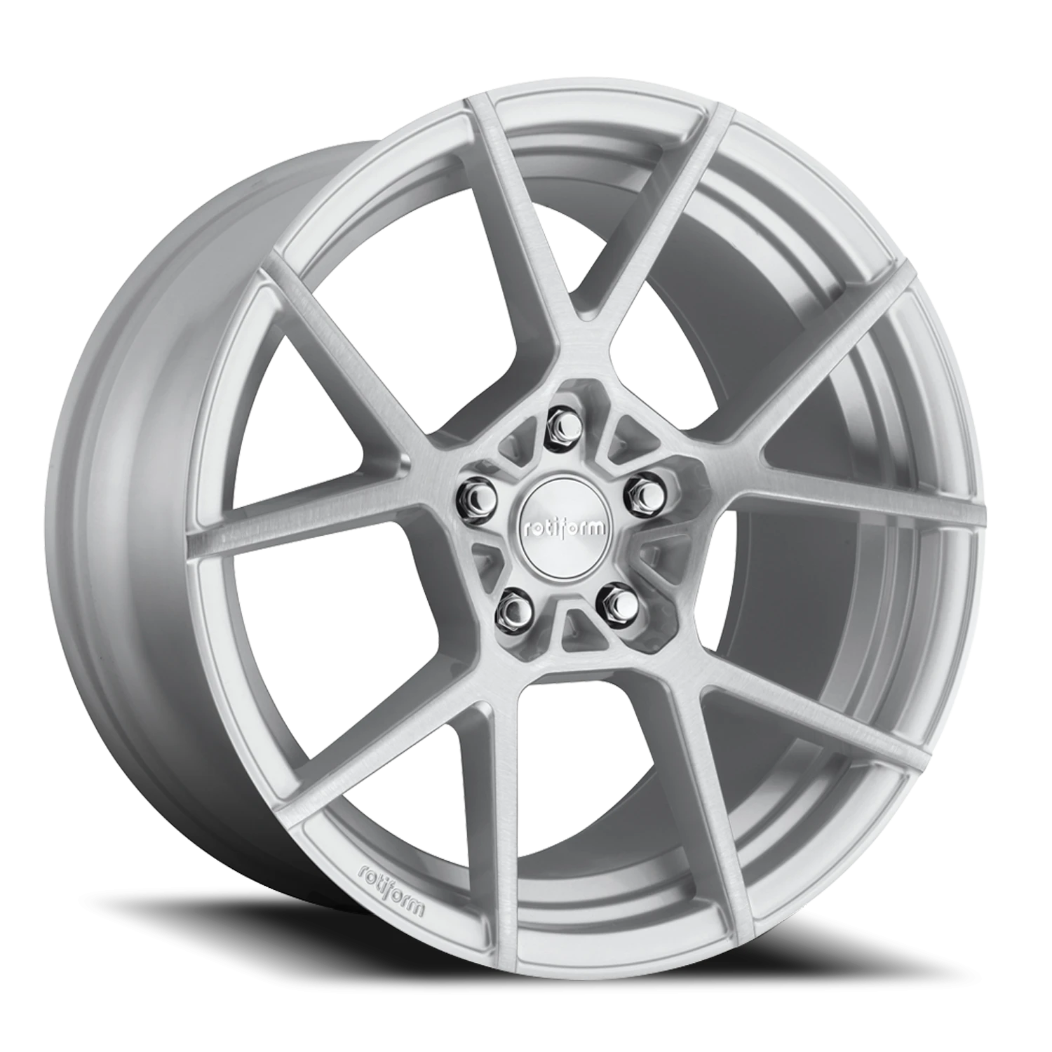Rotiform KPS 19x8.5" 5x112mm 66.5mm CB +45mm Gloss Silver Brushed