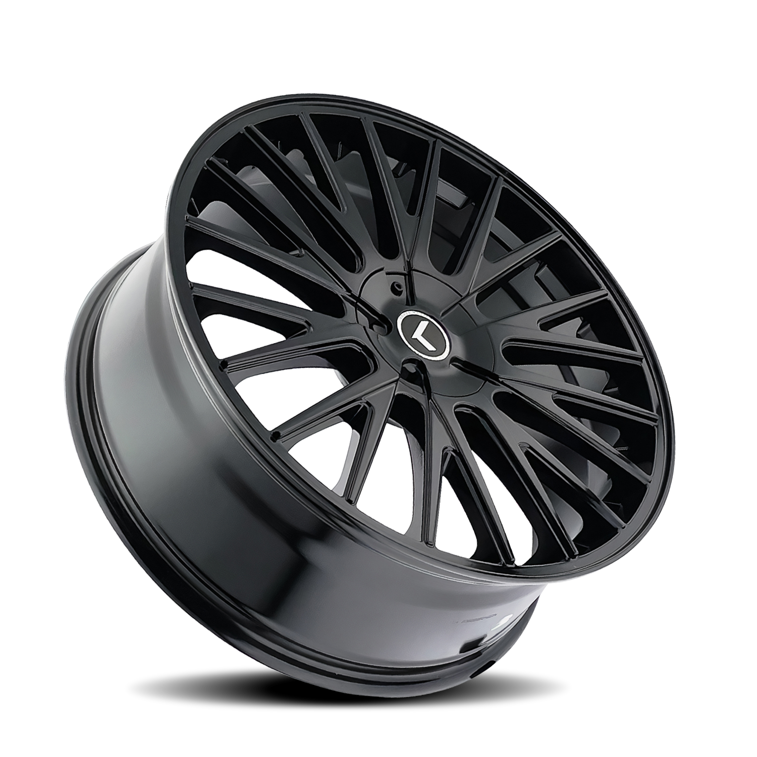 Kraze Double Down 18x8" 5x108mm 73mm CB +40mm Gloss Black