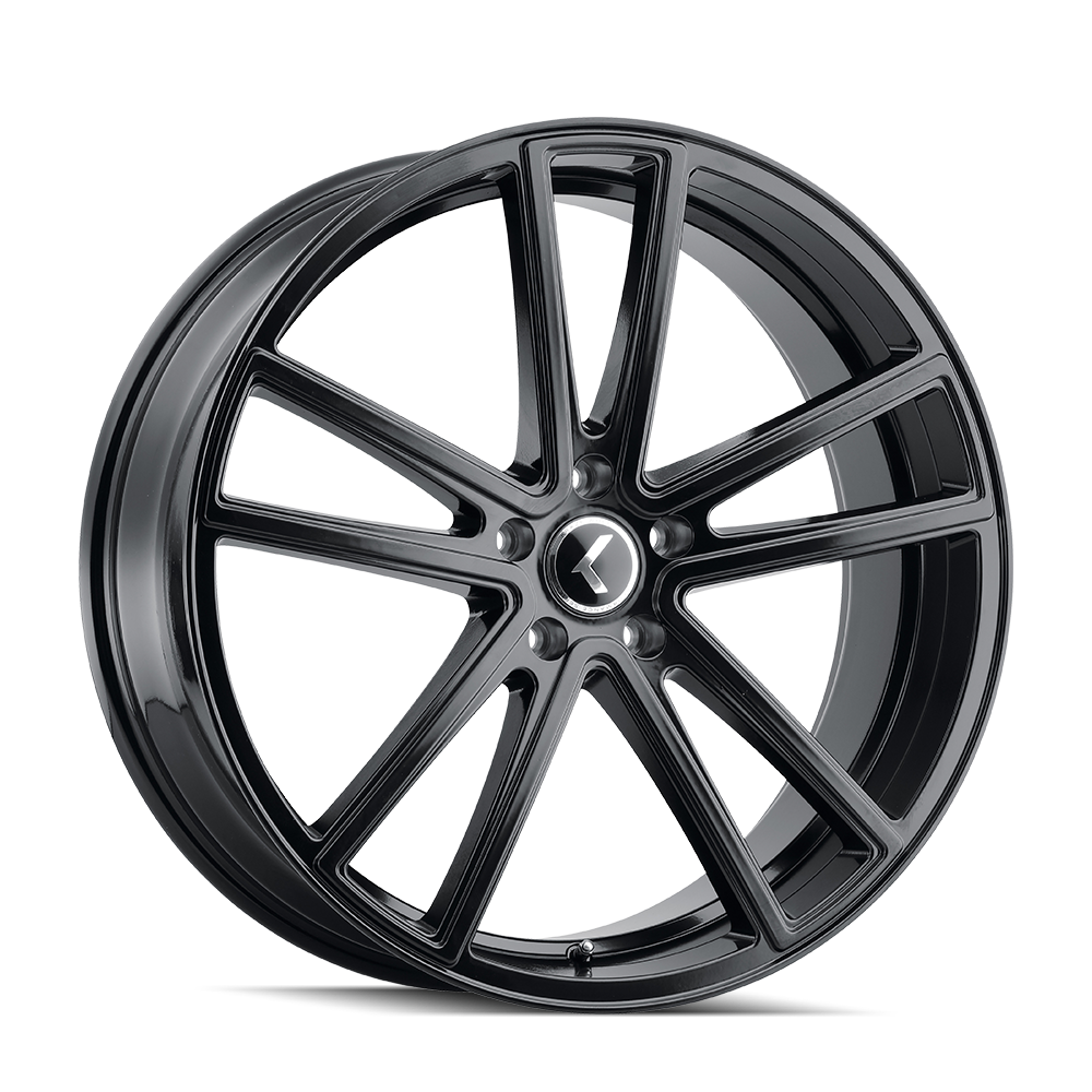 Kraze Lusso 22x8.5" 5x112mm 66.56mm CB +38mm Gloss Black