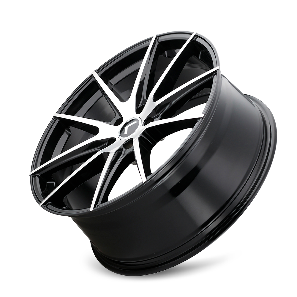Kraze Turismo 20x8.5" 5x115mm 72.62mm CB +38mm Black Machined