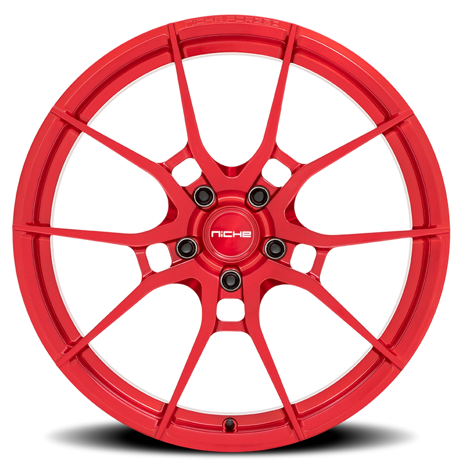 Niche Kanan 20x10" 5x115mm 71.5mm CB +20mm Brushed Candy Red