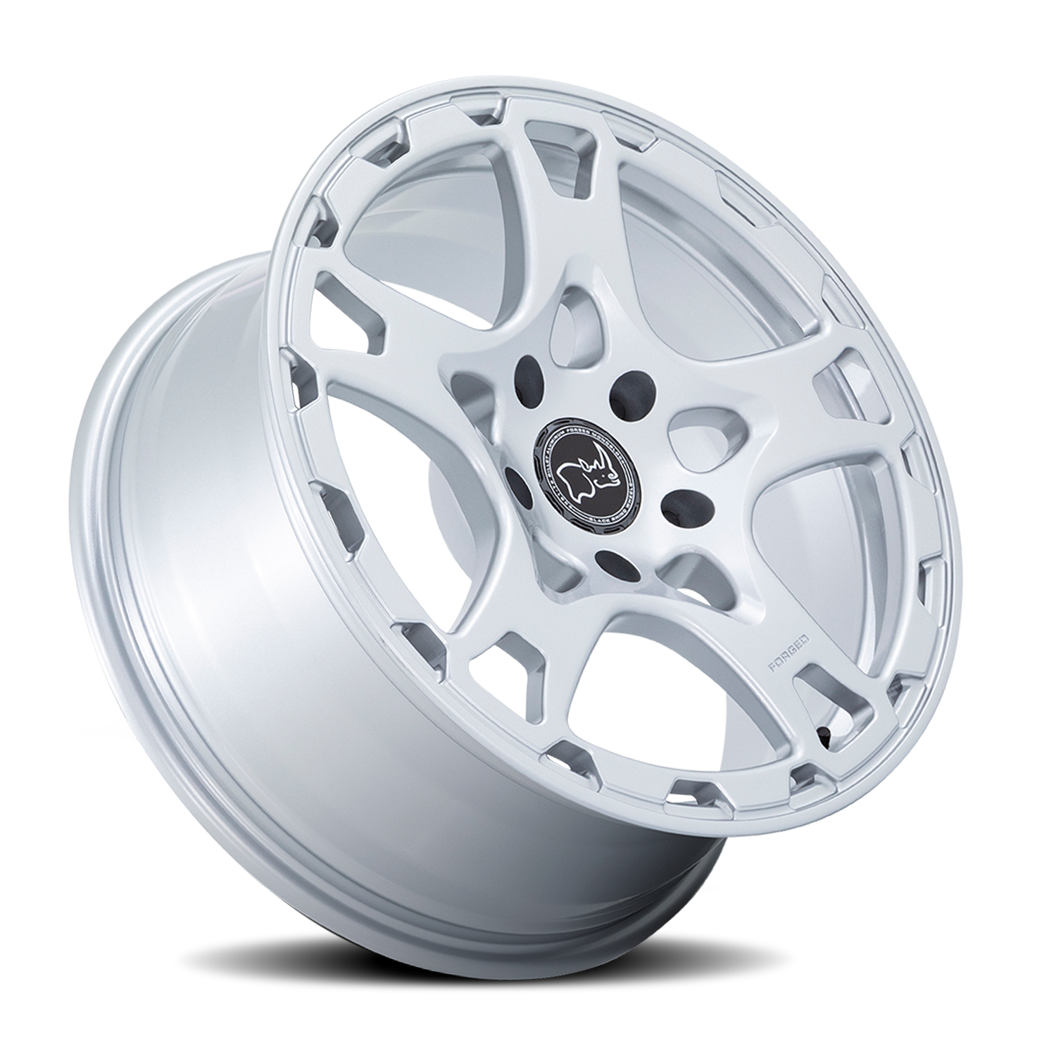 Black Rhino Klaue Forged 18x8" 5x130mm 71.6mm CB +20mm Gloss Silver