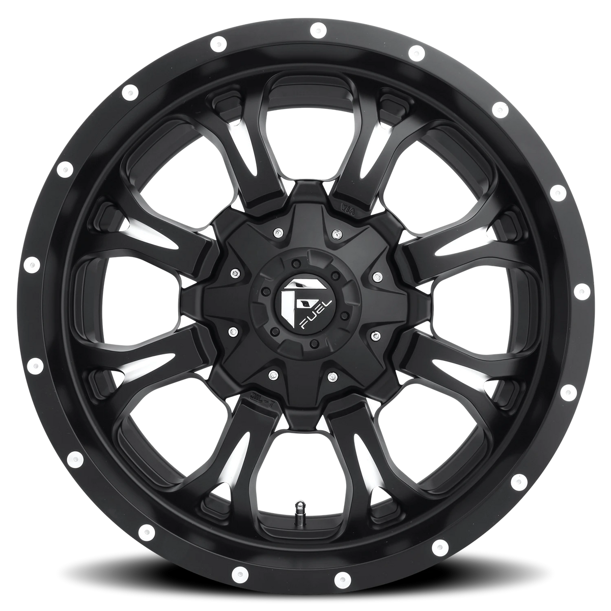Fuel Krank 18x9 +1 5x139.7mm 110.3mm Matte Black Milled