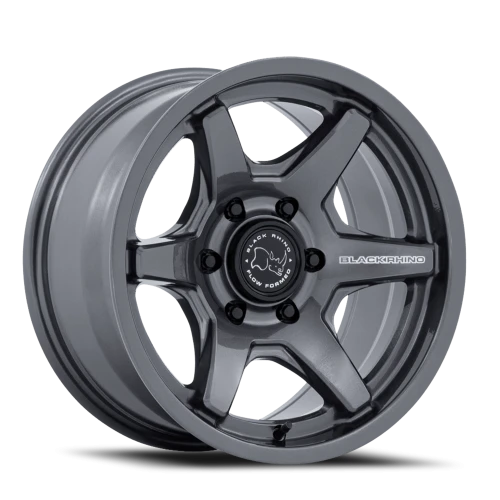 Black Rhino Kuma 17x8.5" 6x139.7mm 106.1mm CB +25mm Gloss Gunmetal
