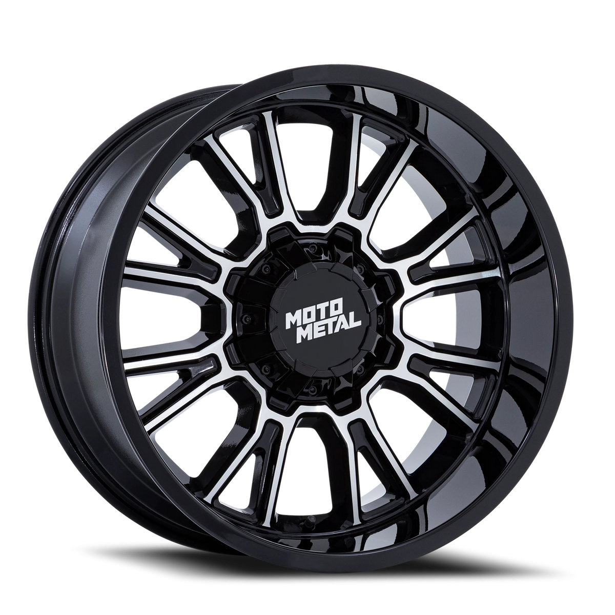 Moto Metal Legacy 22x9 +1 8x170mm 125.1mm Gloss Black Machined