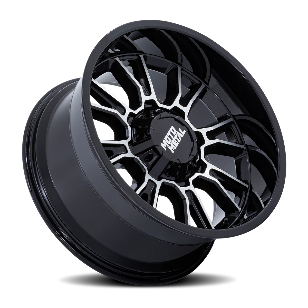 Moto Metal Legacy 22x9 +1 6x135mm 106.1mm Gloss Black Machined
