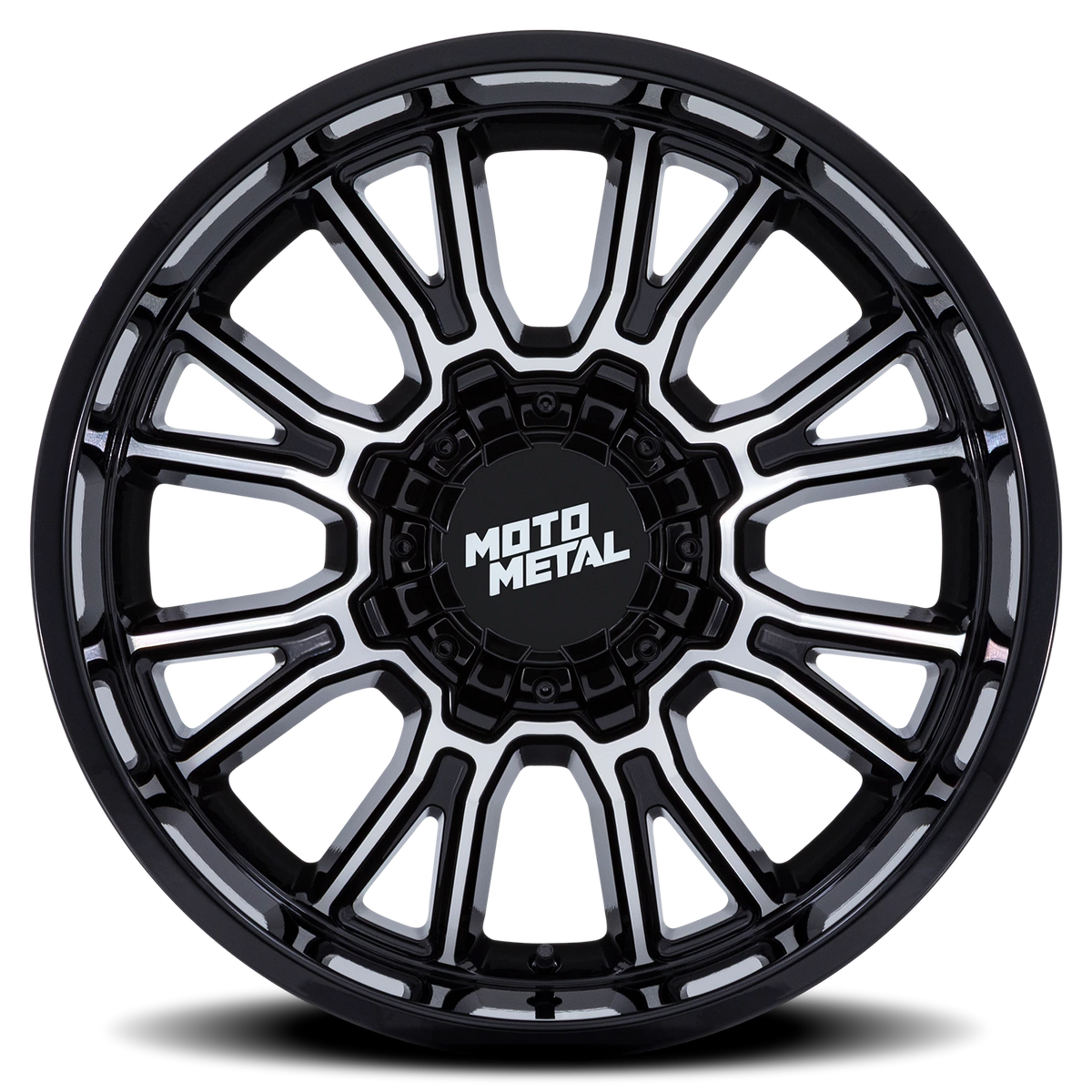 Moto Metal Legacy 22x9 +1 6x135mm 106.1mm Gloss Black Machined