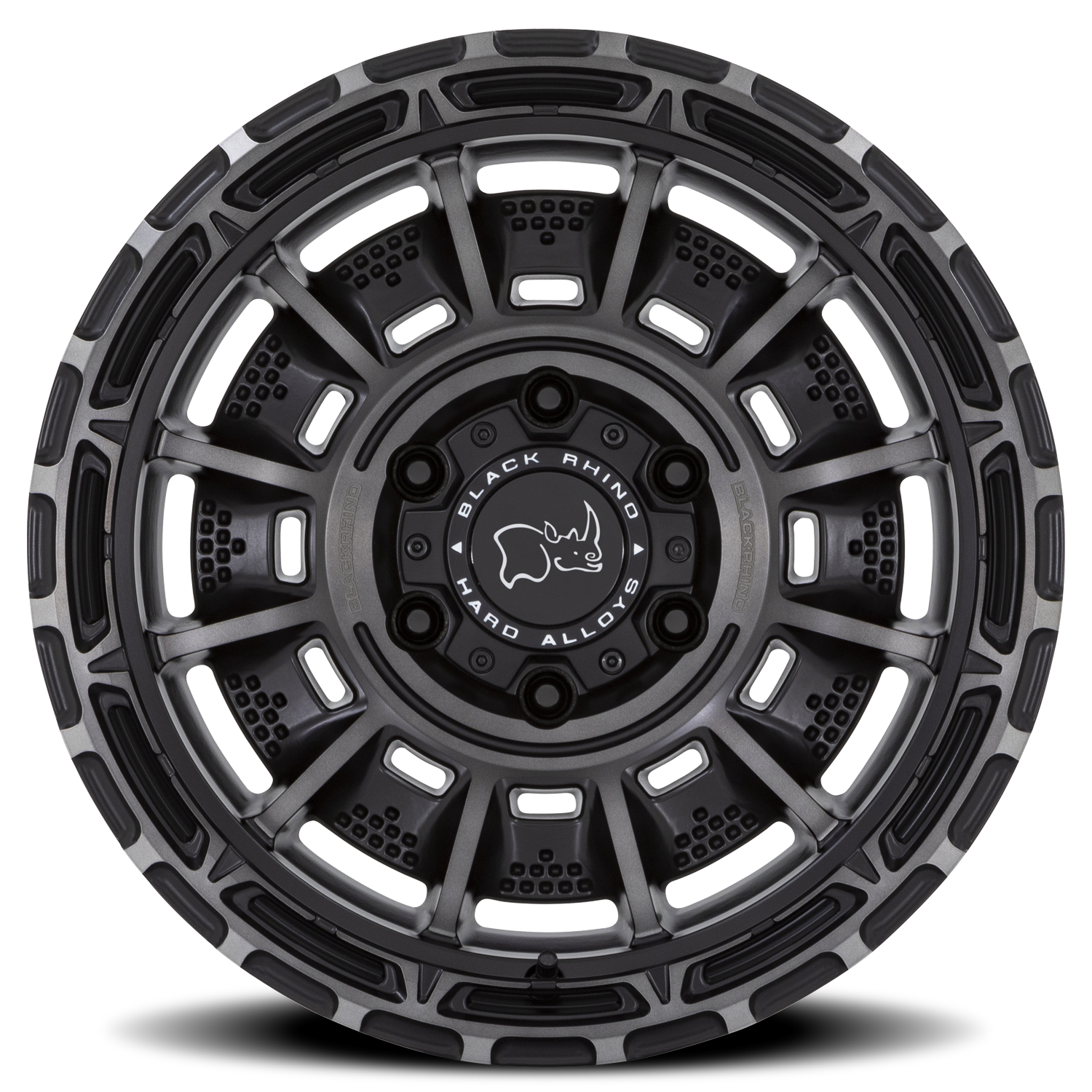Black Rhino Legion 20x10" 6x135mm 87.1mm CB -18mm Matte Black Gray Tint