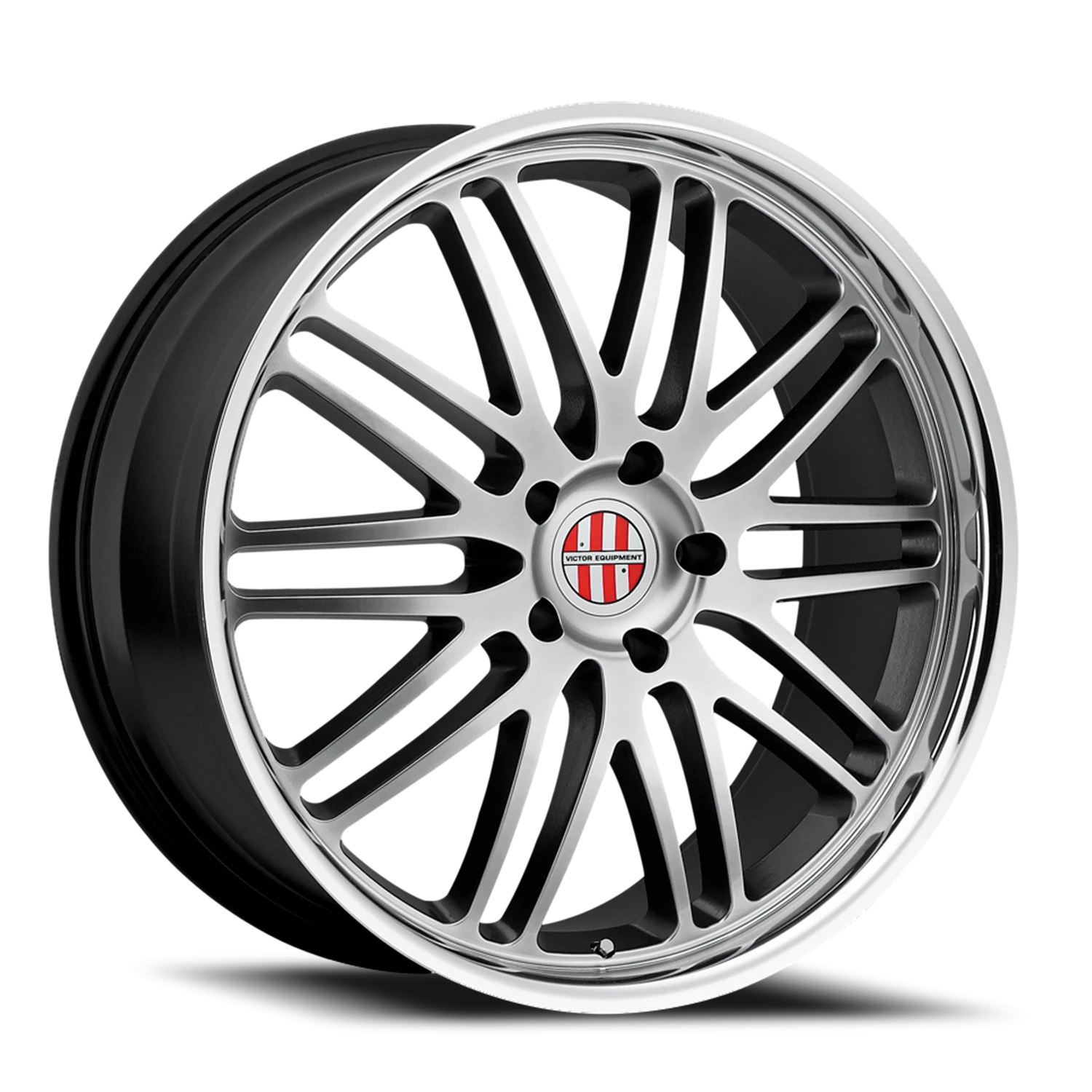 Victor Equipment Lemans 20x11" 5x130mm 71.6mm CB +36mm Hyper Silver Mirror Cut Lip