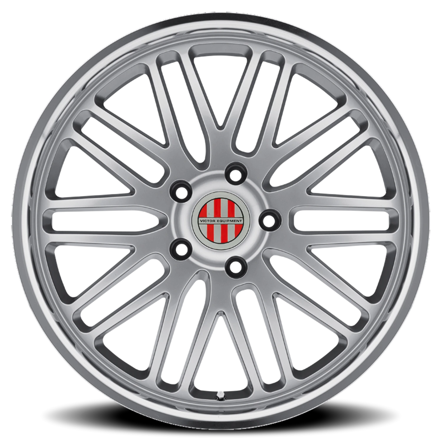 Victor Equipment Lemans 20x11" 5x130mm 71.6mm CB +36mm Hyper Silver Mirror Cut Lip