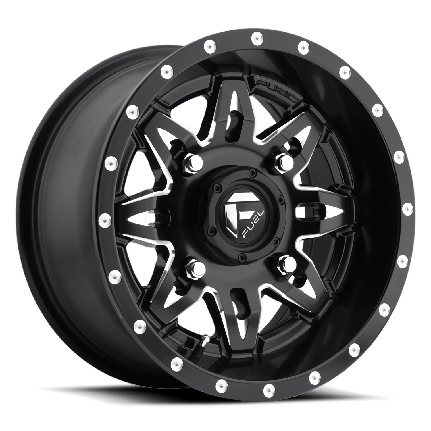 Fuel Lethal UTV 15x7" 4x156mm 132mm CB +13mm Matte Black Milled
