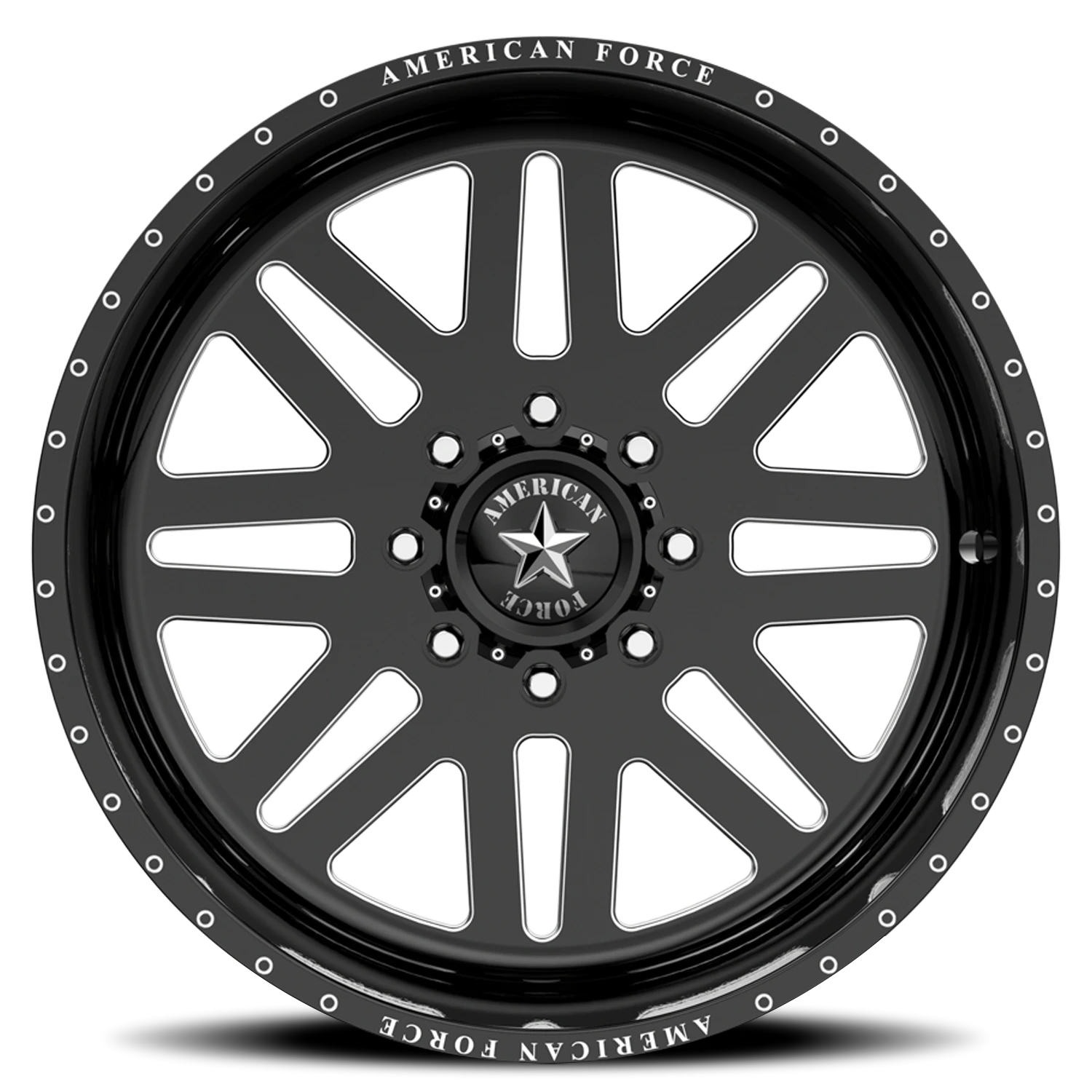 American Force 9 Liberty SS 26x12" 8x170mm 125.2mm CB -40mm Gloss Black Machined