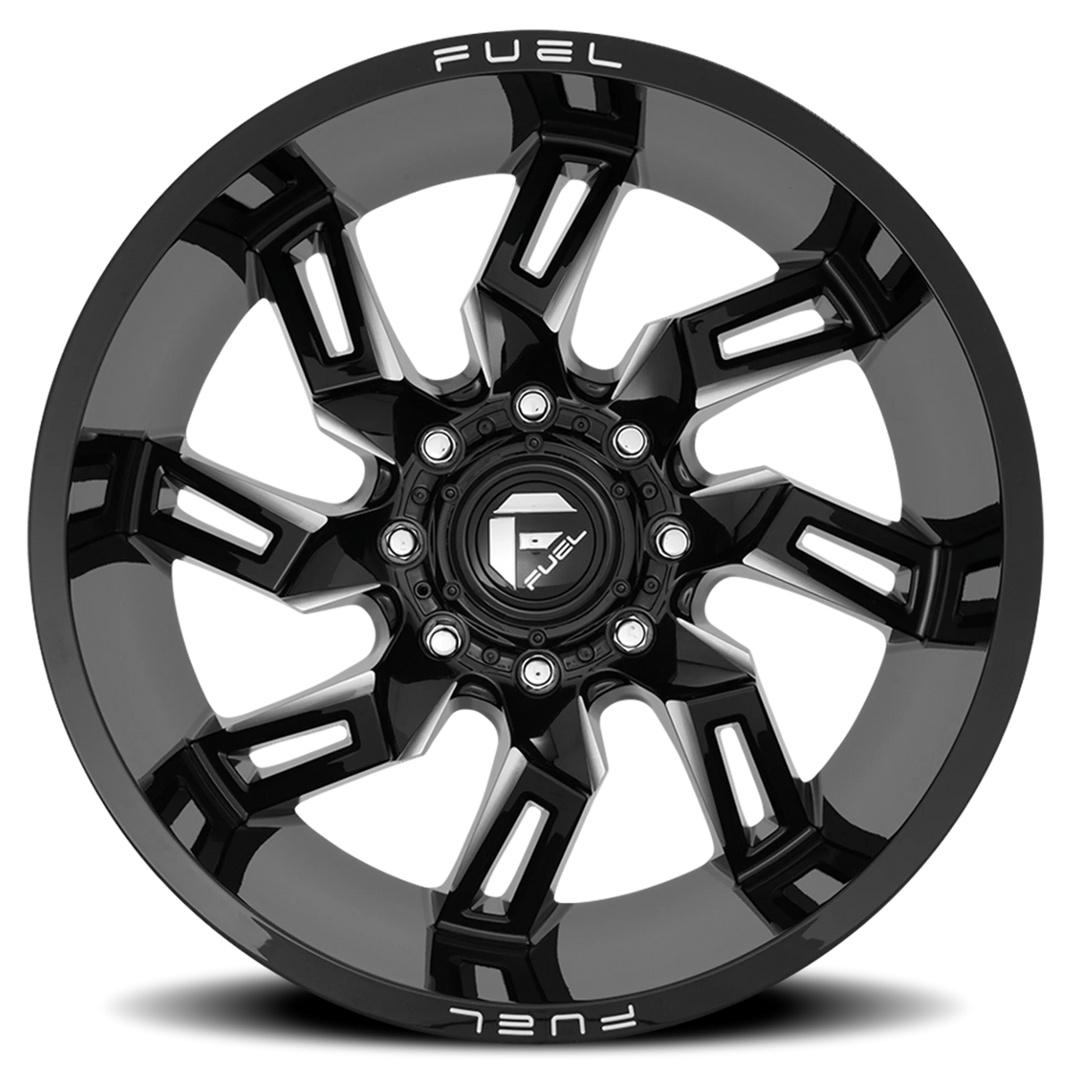 Fuel Lockdown 22x10 -18 5x127mm 71.5mm Gloss Black Milled