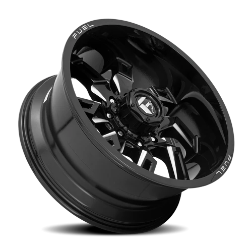 Fuel Lockdown 22x10 -18 8x180mm 124.3mm Gloss Black Milled