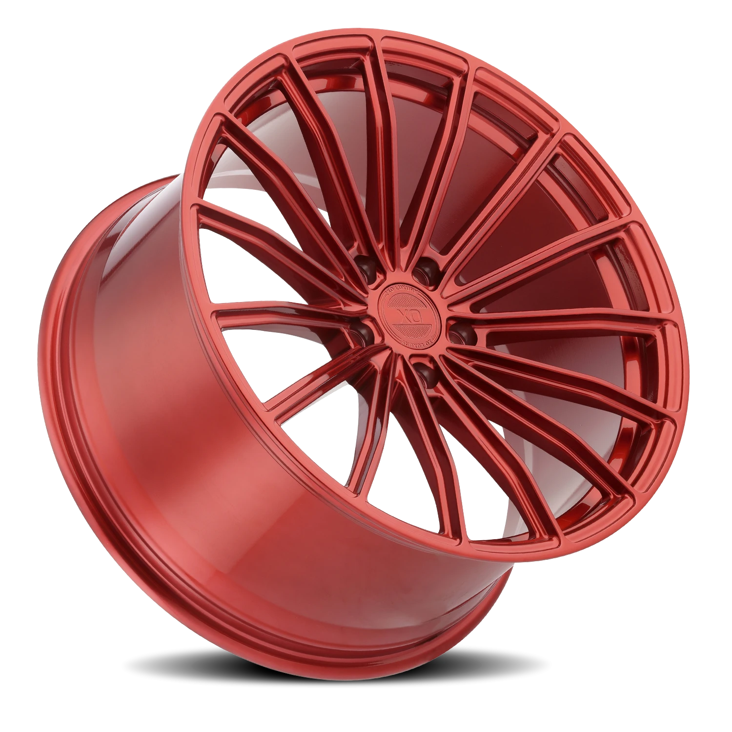 XO Luxury London 22x10.5" 5x112mm 66.6mm CB +20mm Candy Red