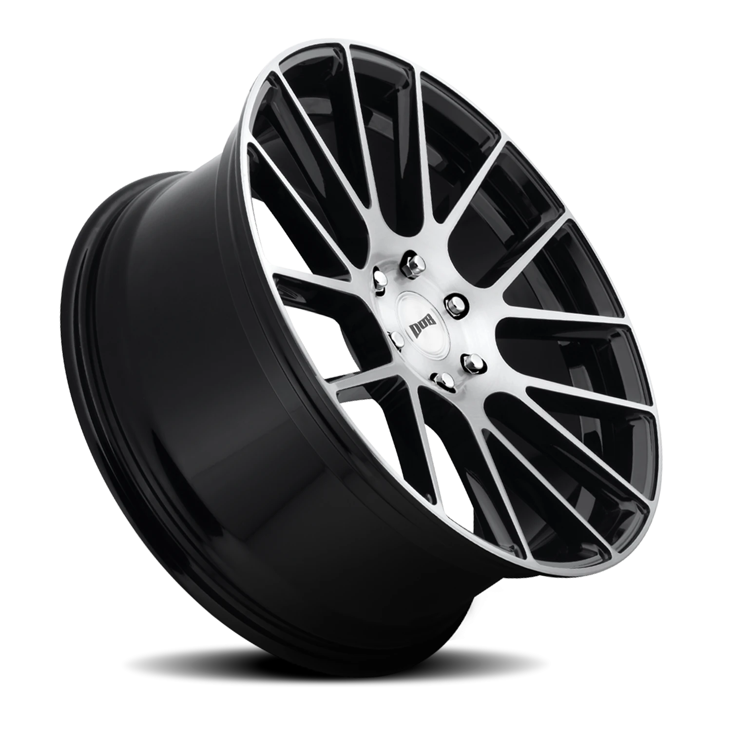 DUB Luxe 22x9.5" 6x139.7mm 78.1mm CB +30mm Gloss Black Brushed