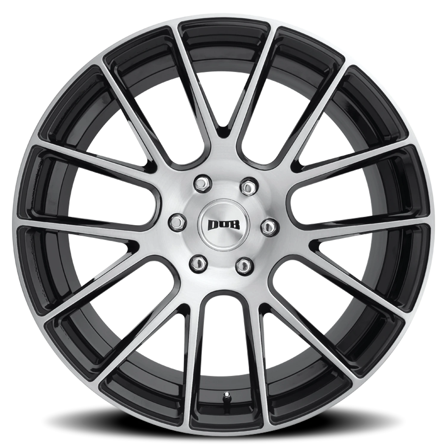 DUB Luxe 22x9.5" 6x139.7mm 78.1mm CB +20mm Gloss Black Brushed