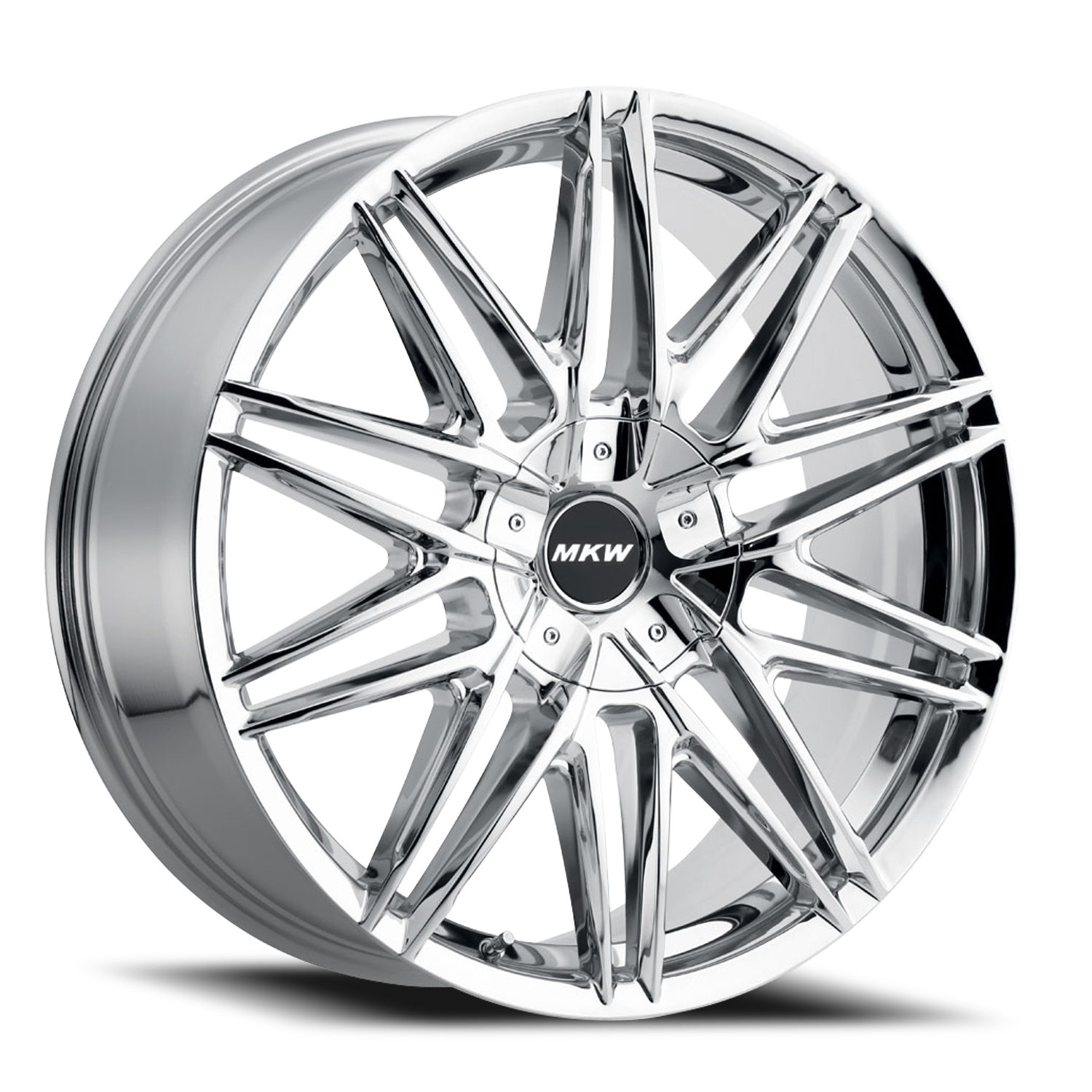 MKW M124 CH 20x8.5 +40 5x114.3/5x120mm 74mm Chrome - Wheel Warehouse