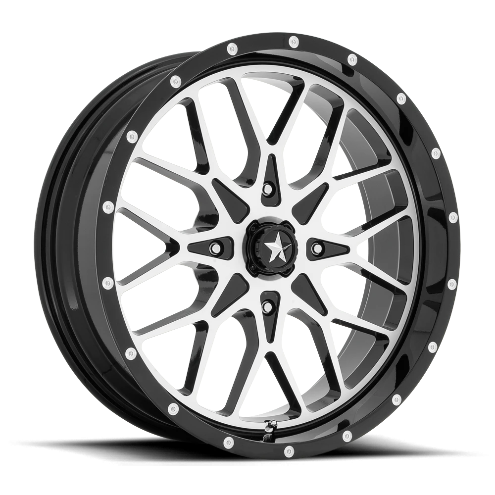 MSA Portal 20x7" 4x156mm 115.1mm CB 0mm Gloss Black Machined