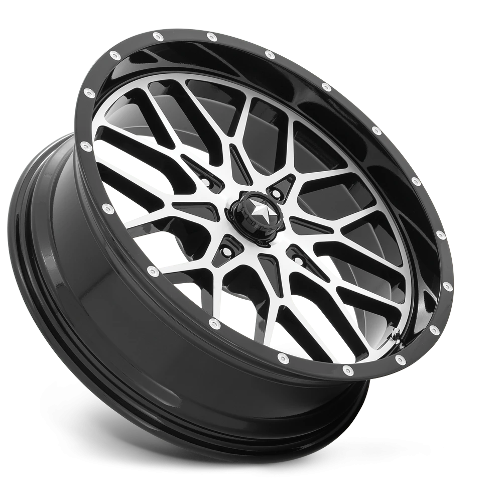 MSA Portal 20x7" 4x156mm 115.1mm CB 0mm Gloss Black Machined