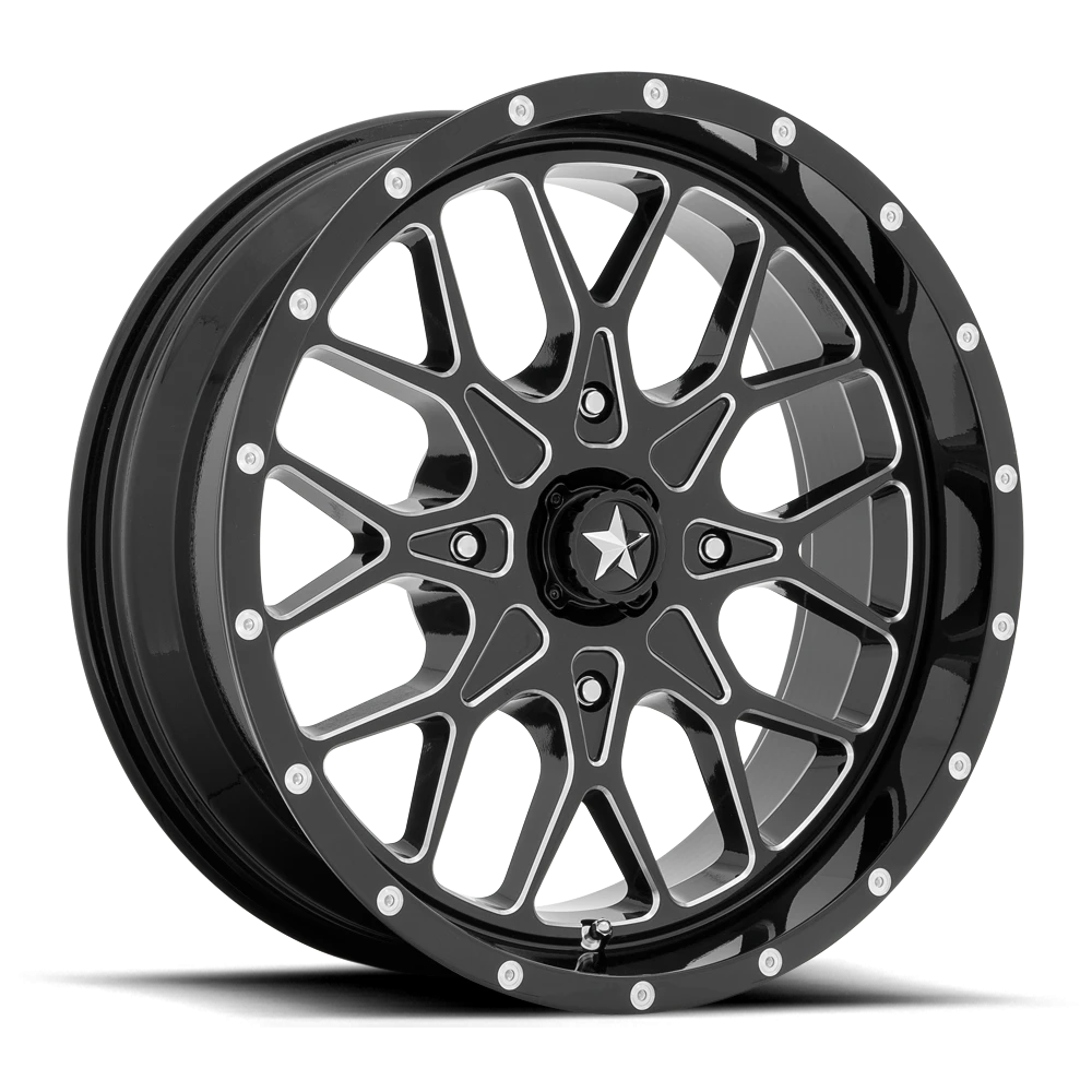 MSA Portal 18x7" 4x156mm 115.1mm CB 0mm Gloss Black Milled