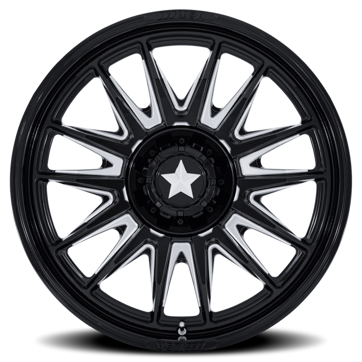 MSA M55 Commander UTV 24x7 +0 5x114.3mm 72.56mm Gloss Black Milled