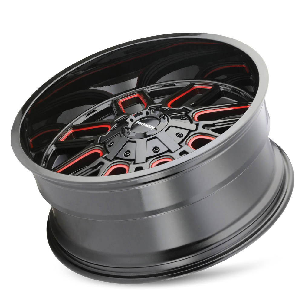 Mayhem Cogent 20x10" 5x127mm 87.1mm CB -19mm Black Prism Red