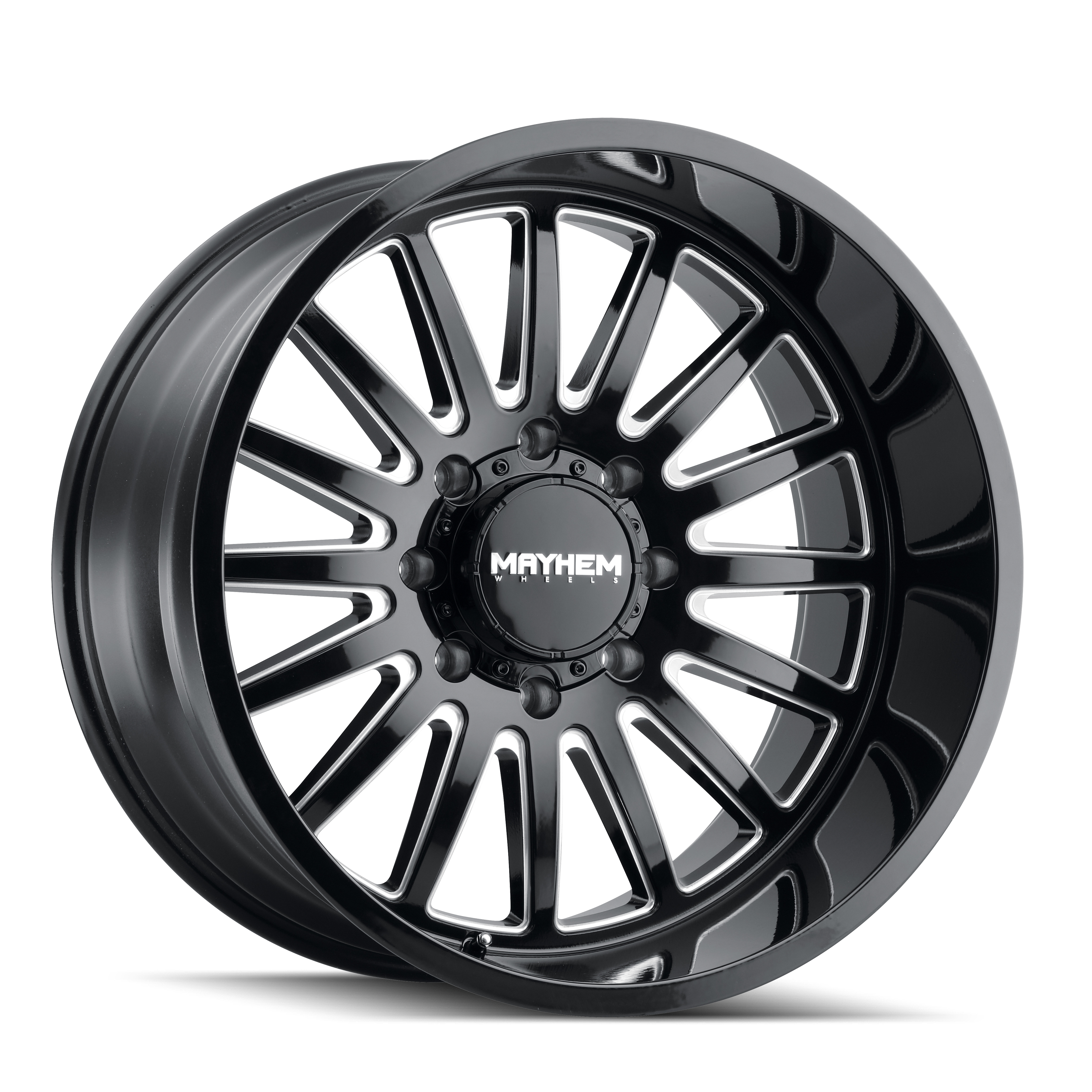 Mayhem Utopia 20x9" 8x165.1mm 125.2mm CB +18mm Gloss Black Milled