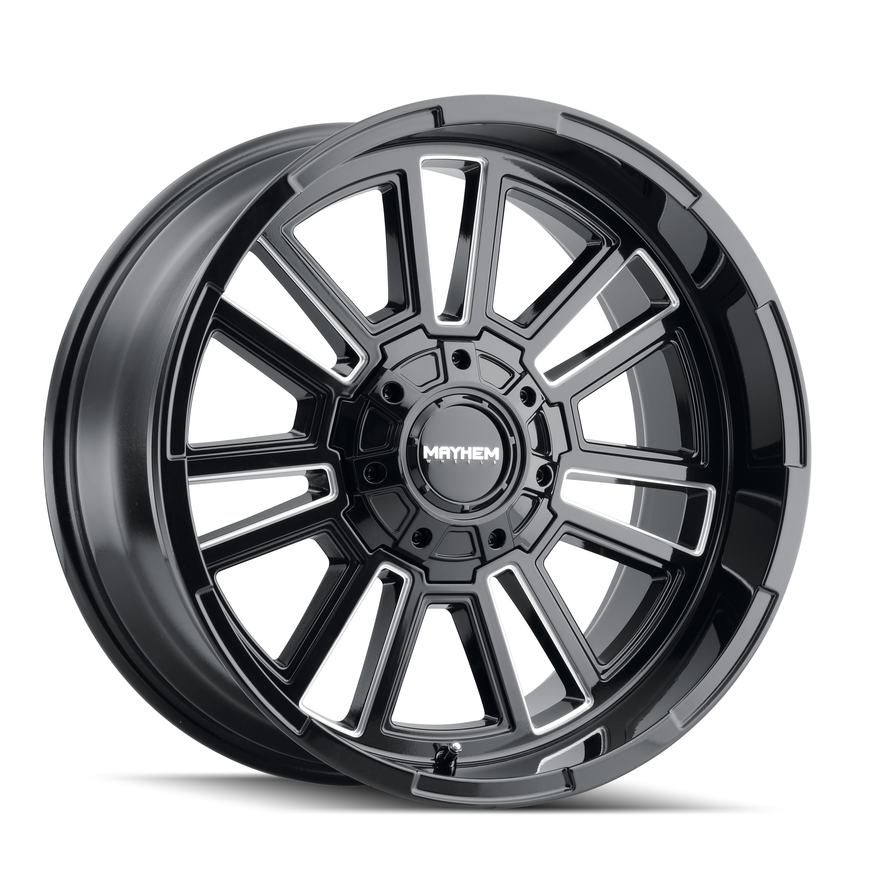 Mayhem Apollo 20x9" 6x135mm 106mm CB 0mm Gloss Black Milled