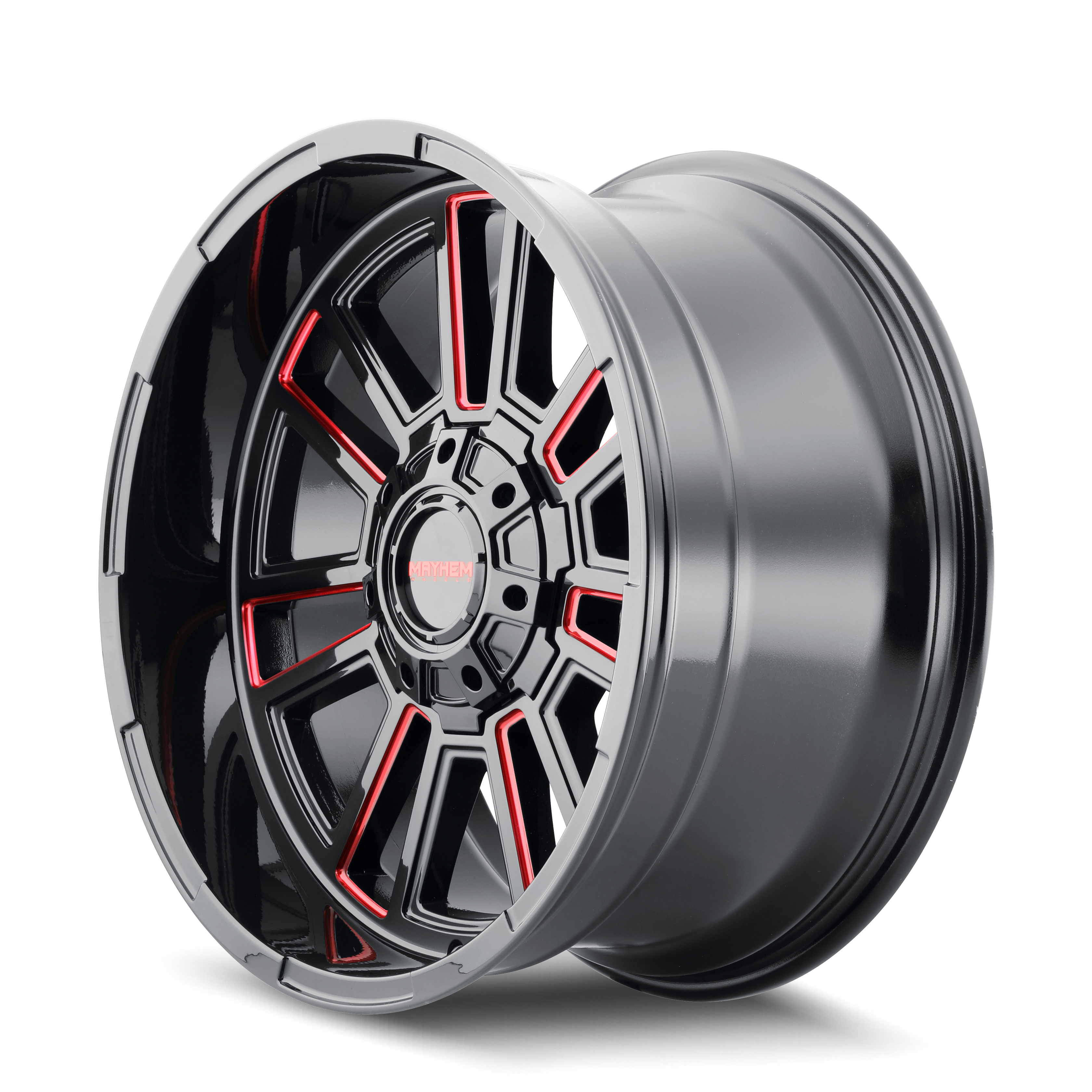 Mayhem Apollo 20x9" 8x170mm 125.2mm CB 0mm Gloss Black Prism Red Milled